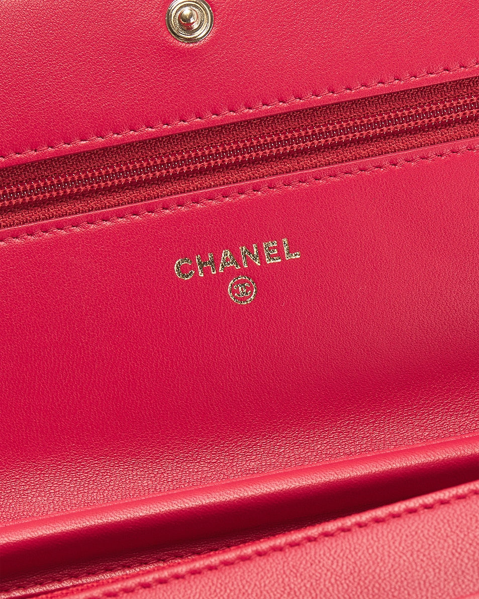 Chanel Lambskin Boy Wallet On Chain