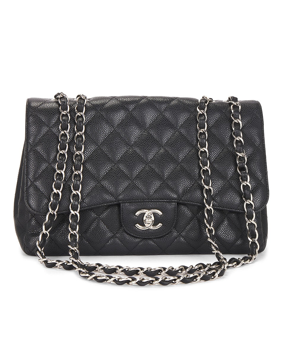 Chanel Caviar Jumbo Classic Double Flap Bag