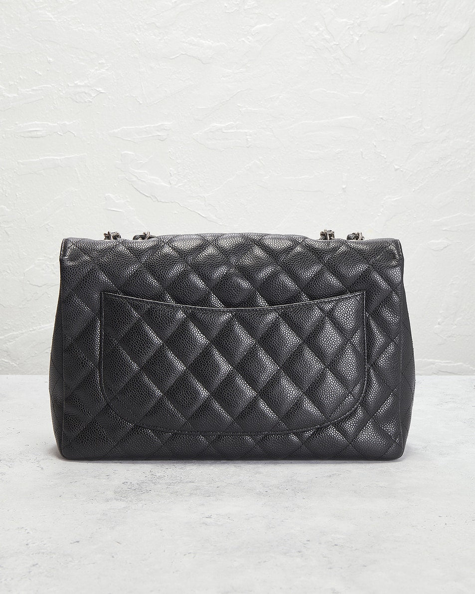 Chanel Caviar Jumbo Classic Double Flap Bag