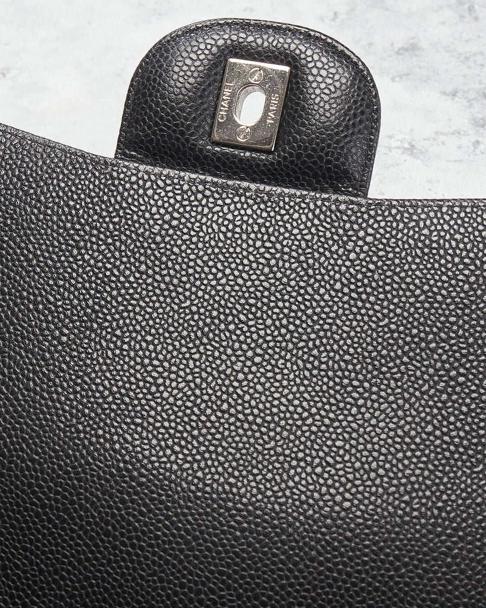 Chanel Caviar Jumbo Classic Double Flap Bag