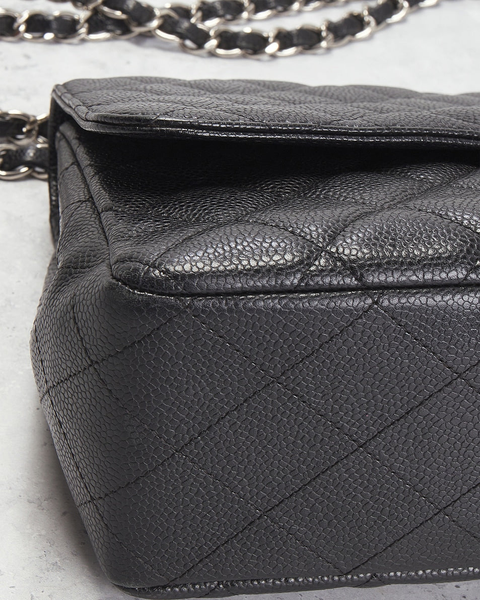 Chanel Caviar Jumbo Classic Double Flap Bag