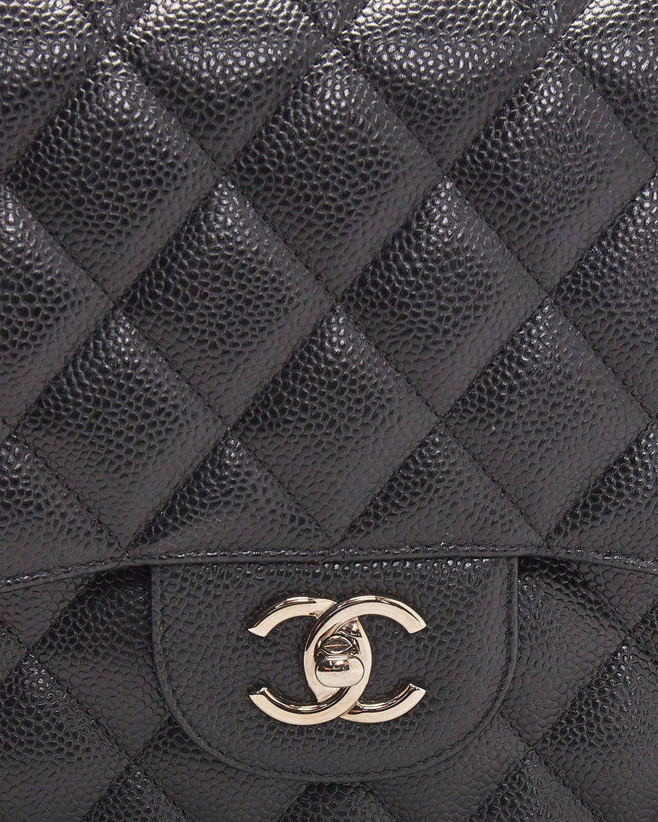 Chanel Caviar Jumbo Classic Double Flap Bag
