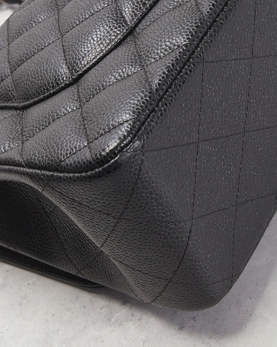 Chanel Caviar Jumbo Classic Double Flap Bag