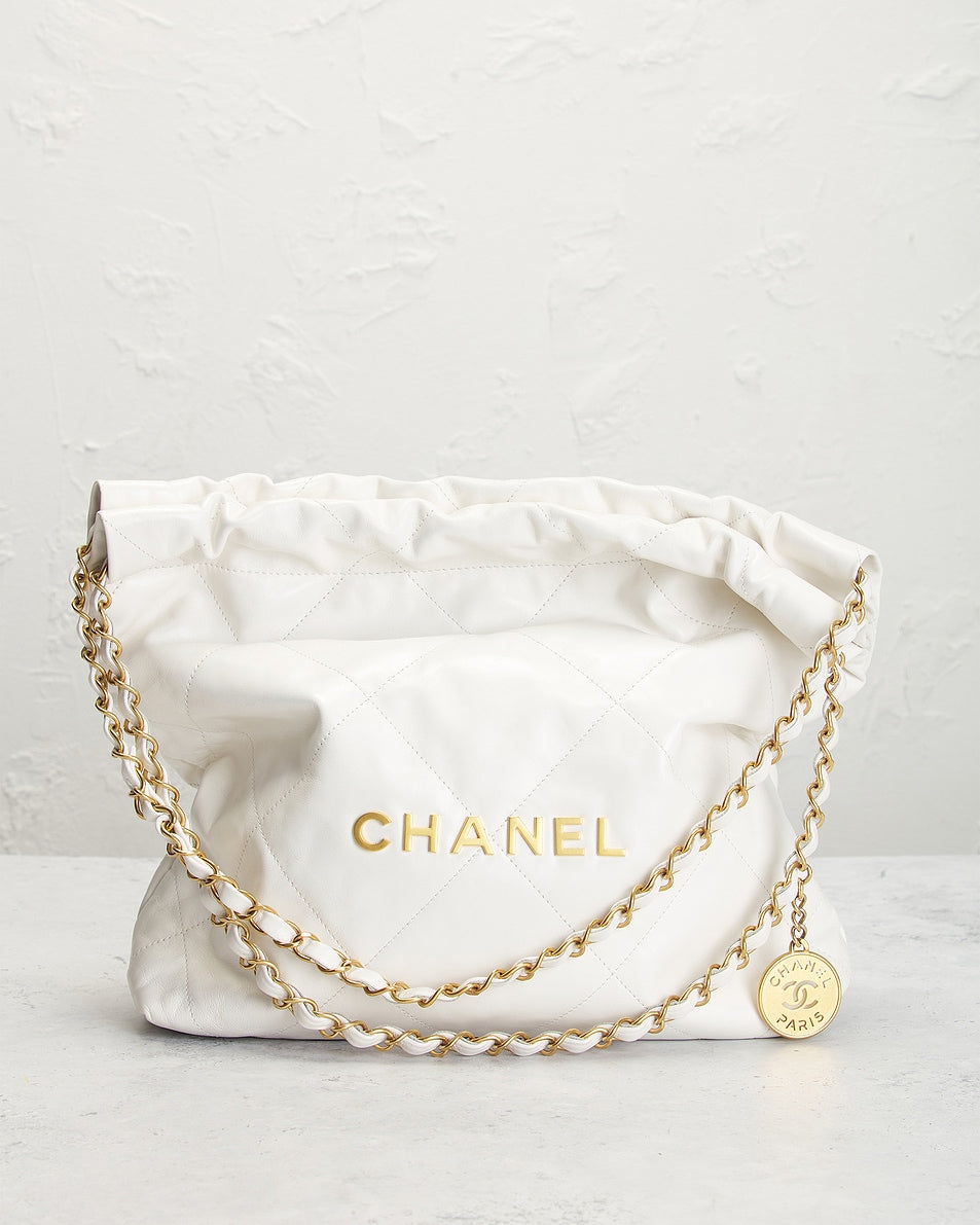 Chanel Calfskin Small 22 Hobo Bag