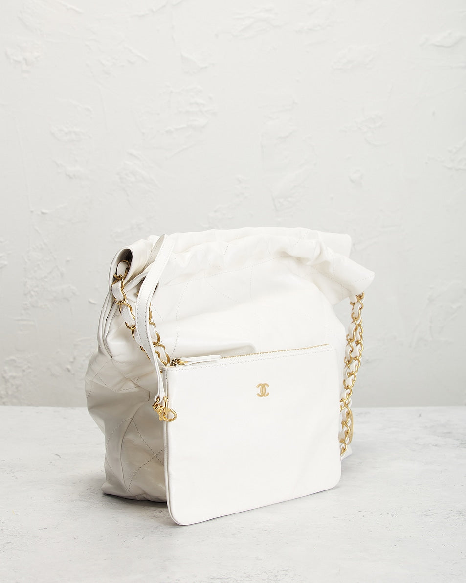 Chanel Calfskin Small 22 Hobo Bag