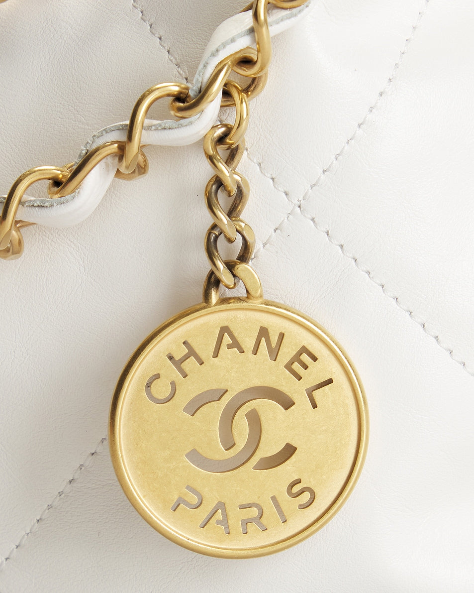 Chanel Calfskin Small 22 Hobo Bag