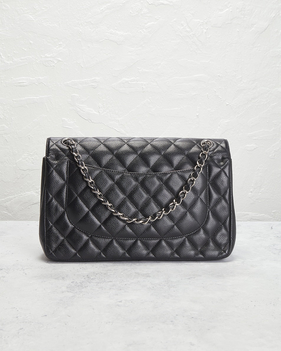 Chanel Caviar Jumbo Classic Double Flap Bag