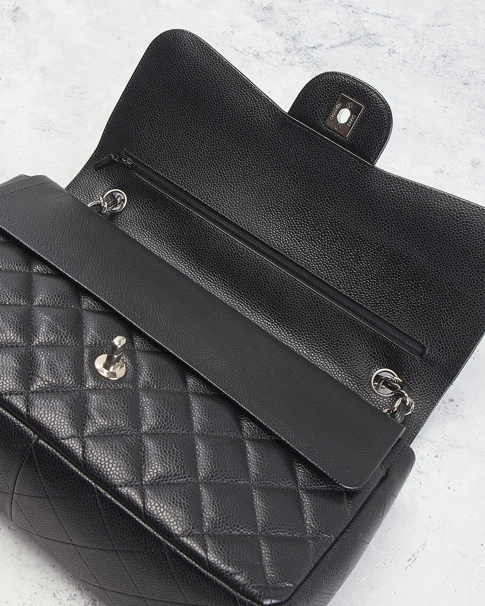 Chanel Caviar Jumbo Classic Double Flap Bag