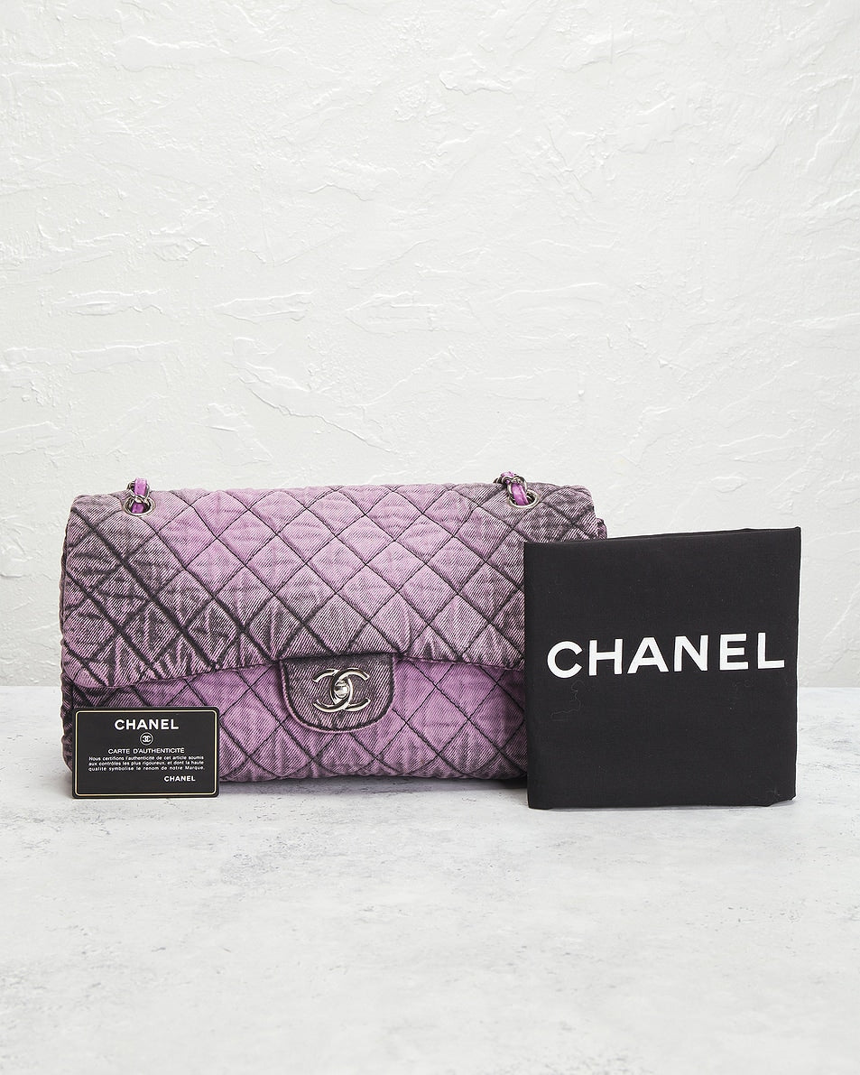 Chanel Distressed Denim Medium Denimpression Flap Bag