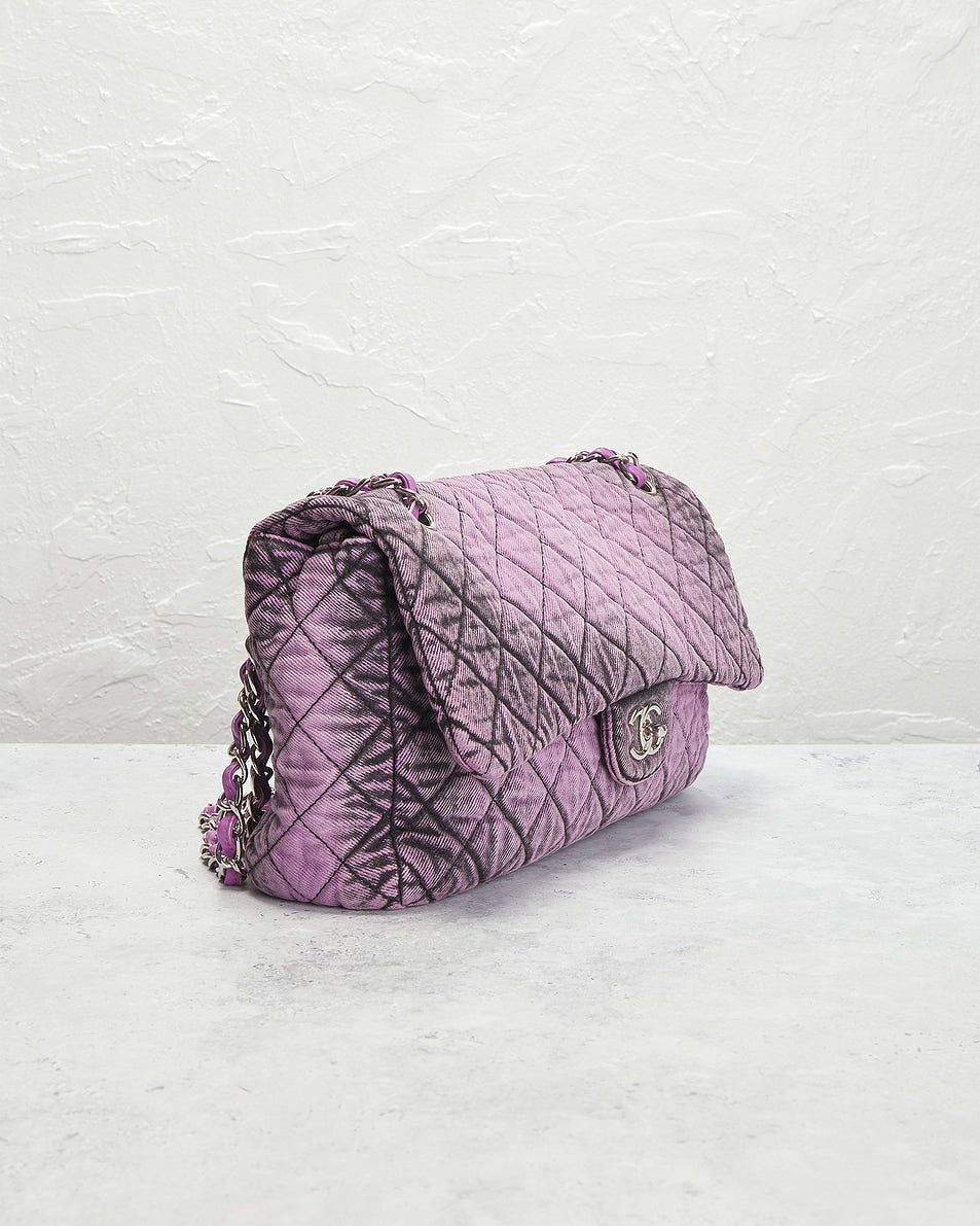 Chanel Distressed Denim Medium Denimpression Flap Bag