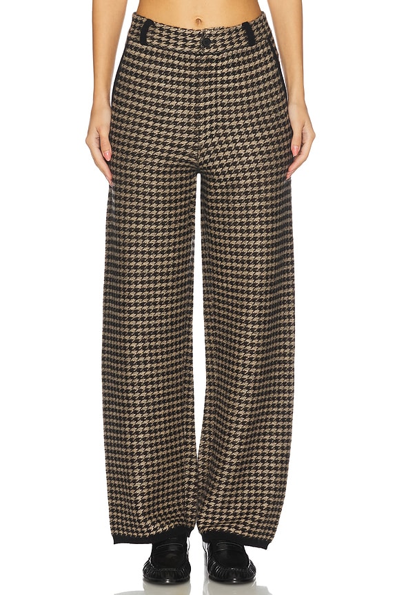 Guest In Residence Houndstooth Tailored Trouser
