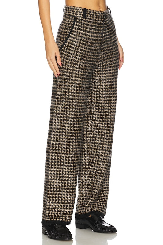 Guest In Residence Houndstooth Tailored Trouser