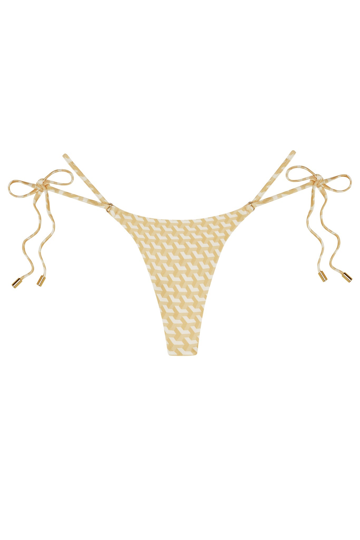 Monday Swimwear HANALEI BOTTOM - IVORY GEO