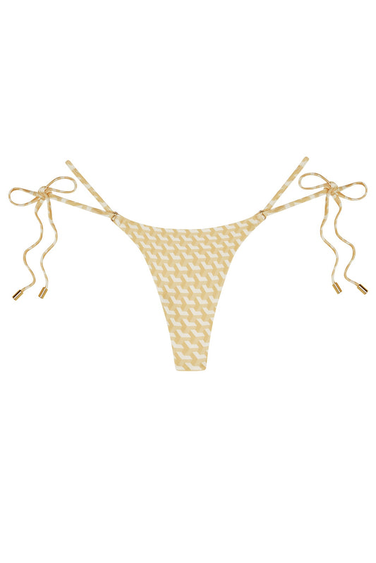 Monday Swimwear HANALEI BOTTOM - IVORY GEO