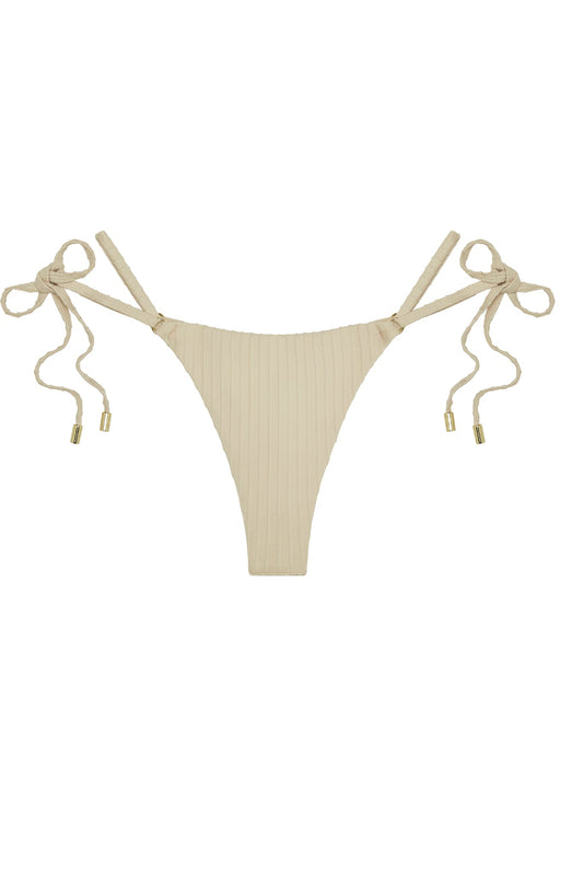 Monday Swimwear HANALEI BOTTOM - VANILLA MATTE RIB