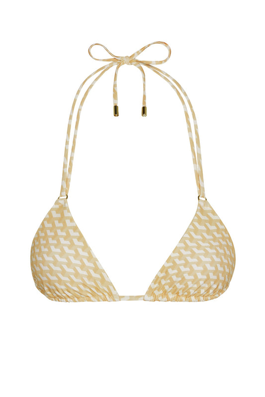 Monday Swimwear HANALEI TOP - IVORY GEO