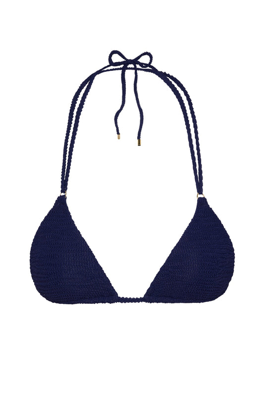 Monday Swimwear HANALEI TOP - MIDNIGHT CRINKLE