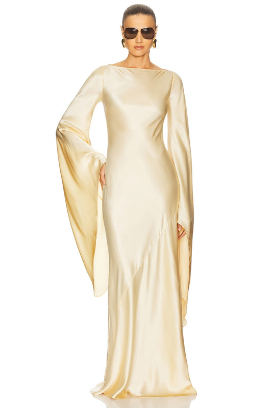 Helsa The Rosalind Dress in Silk Charmeuse