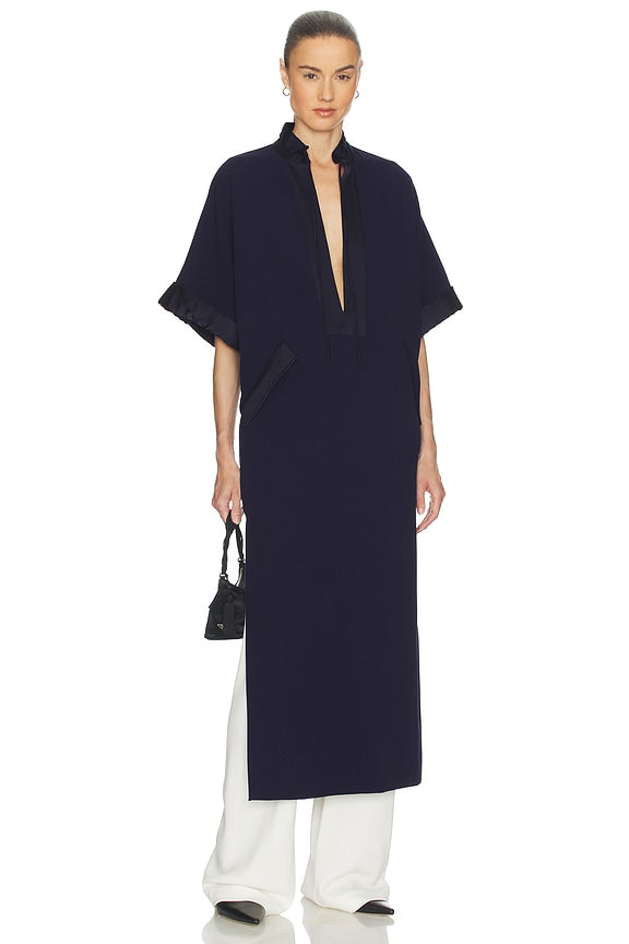 Helsa The Magda Dress in Thick Crepe