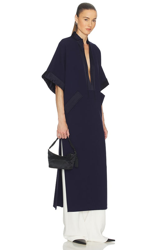 Helsa The Magda Dress in Thick Crepe