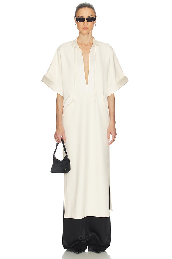 Helsa The Magda Dress in Thick Crepe