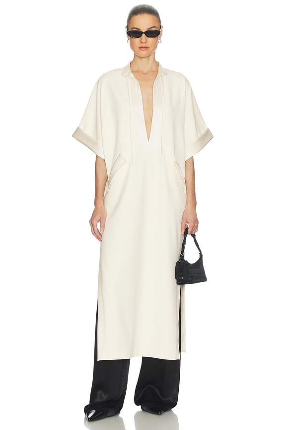 Helsa The Magda Dress in Thick Crepe