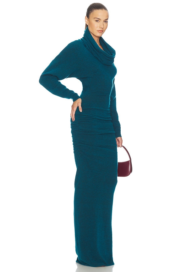 Helsa Emmalynn Cowl Gown in Teal