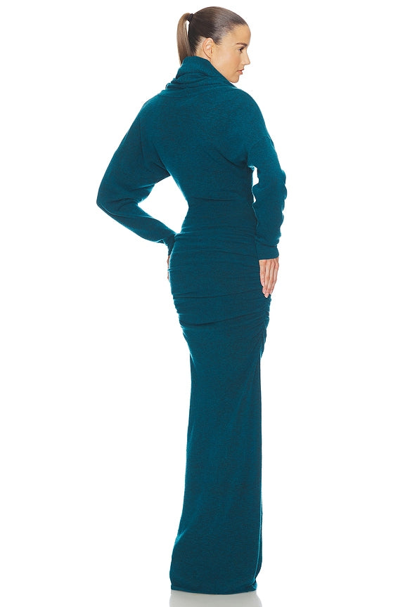 Helsa Emmalynn Cowl Gown in Teal