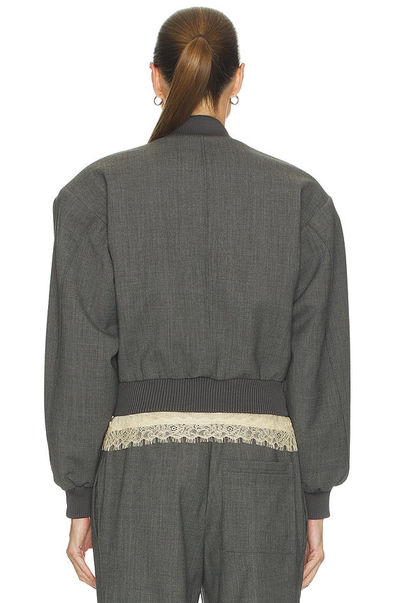 Helsa Wool Blend Bomber Jacket