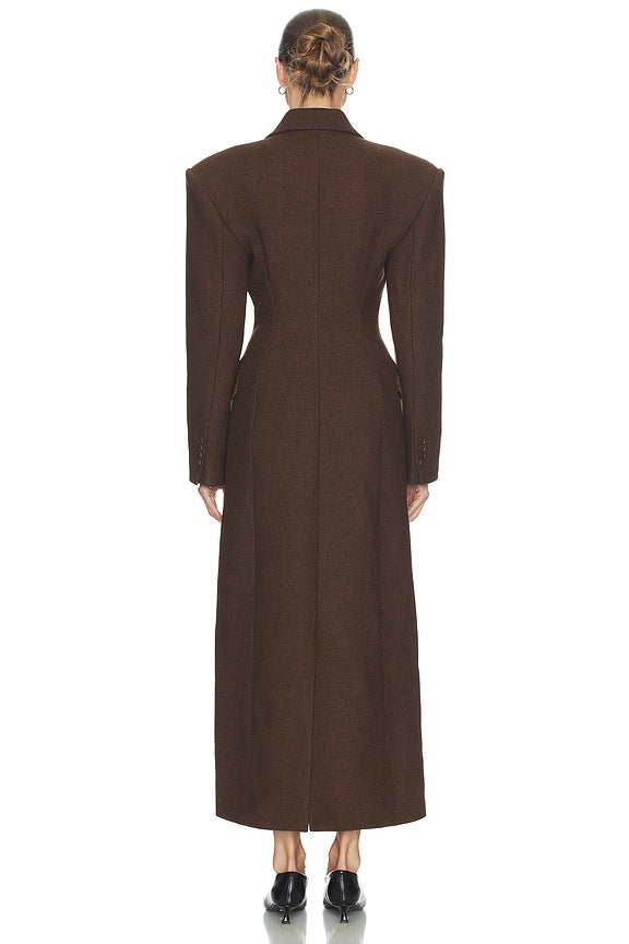 Helsa Italian Wool Blend Extra Long Coat