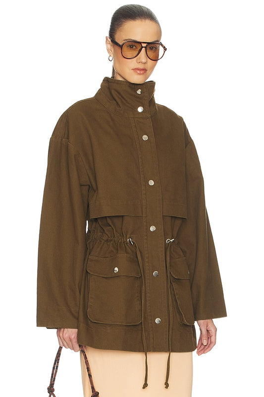 Helsa Garment Washed Utility Jacket