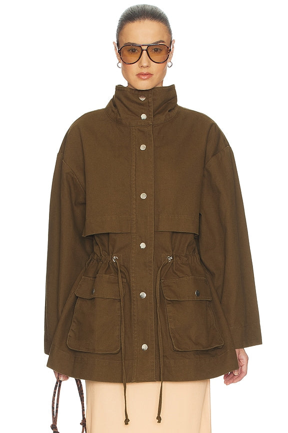 Helsa Garment Washed Utility Jacket