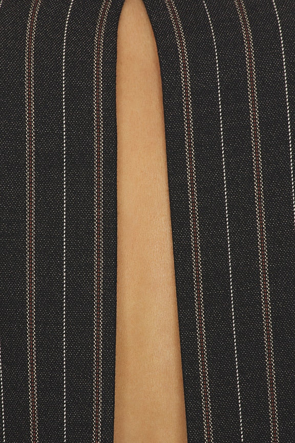 Helsa Stripe Twill Boyfriend Blazer