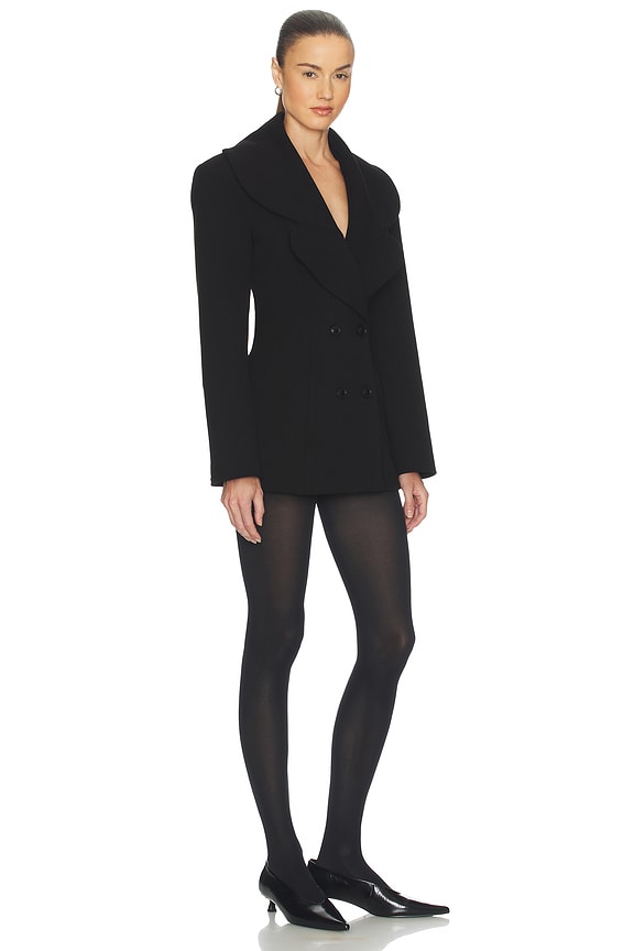 Helsa The Rampling Blazer in Thick Crepe