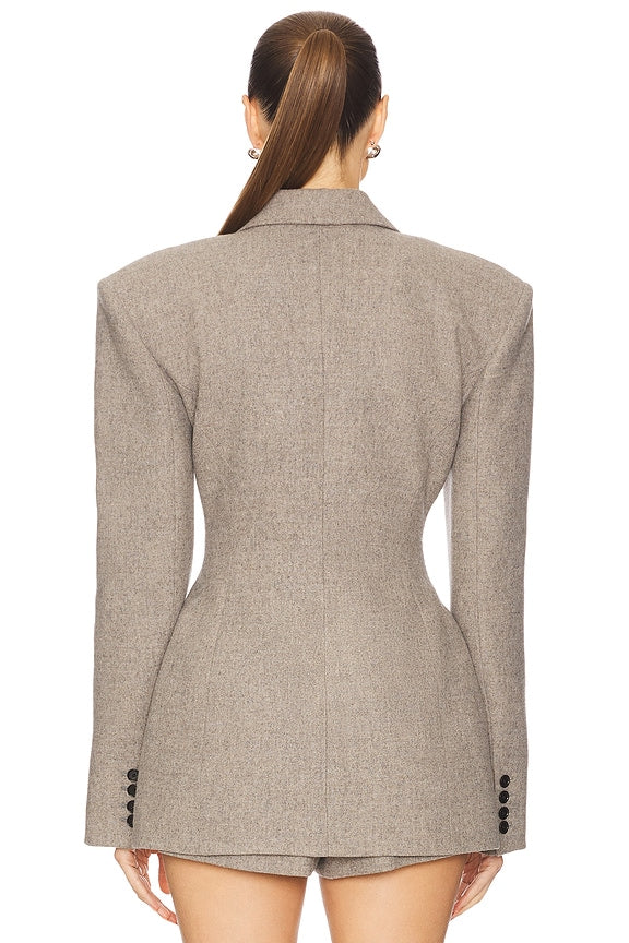 Helsa The Tweed S Curve Blazer