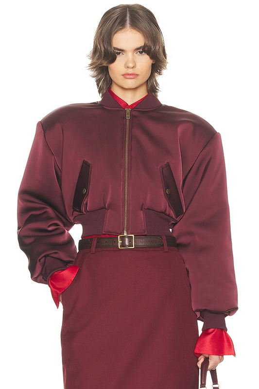 Helsa The Satin Puff Bomber