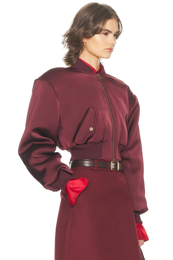 Helsa The Satin Puff Bomber