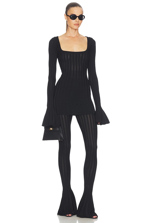 Helsa Kayleigh Flared Pant in Black