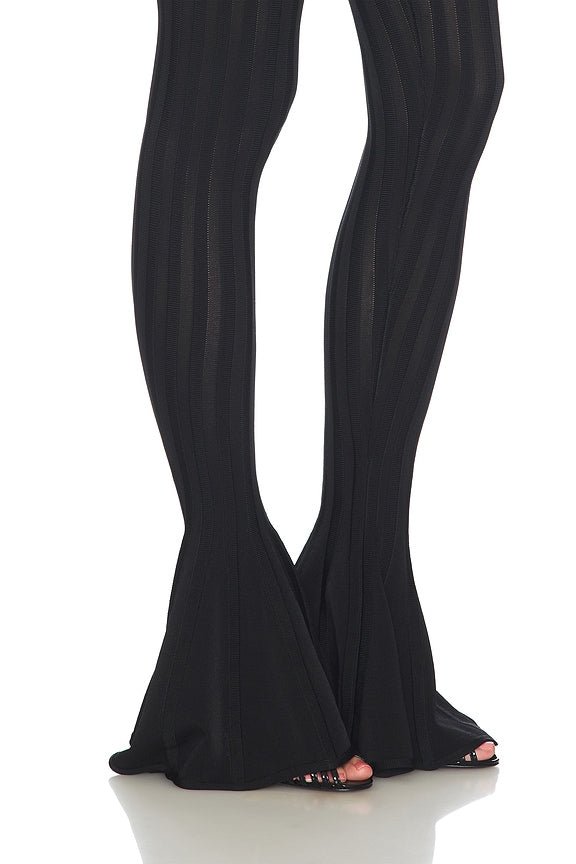 Helsa Kayleigh Flared Pant in Black