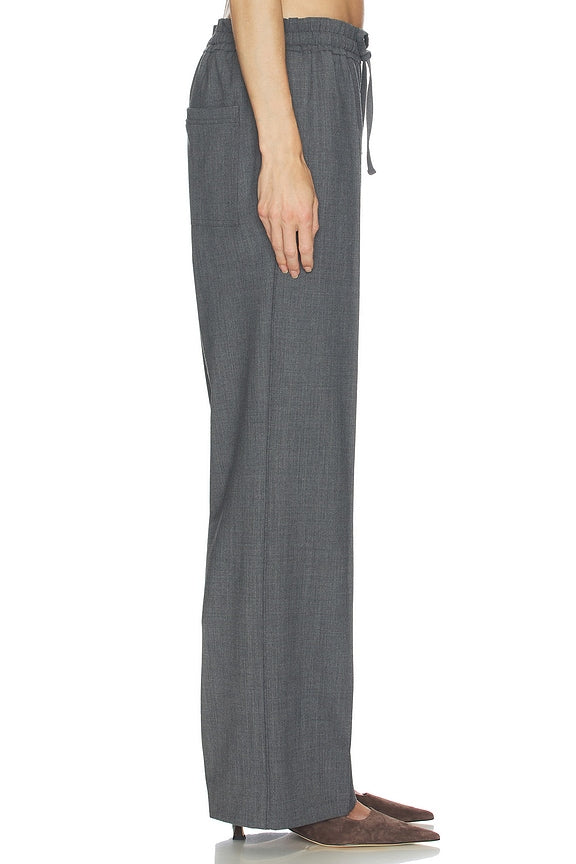 Helsa Wool Blend Drawcord Trousers