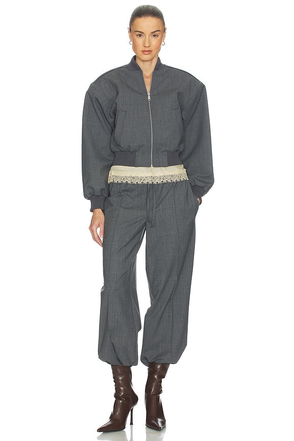Helsa Wool Blend Drawcord Trousers