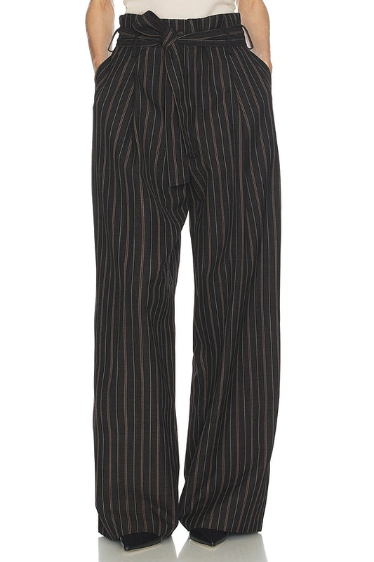Helsa Stripe Twill Super Baggy Pants