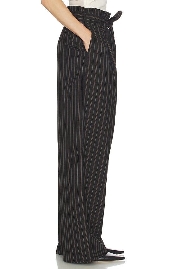 Helsa Stripe Twill Super Baggy Pants