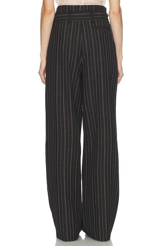 Helsa Stripe Twill Super Baggy Pants