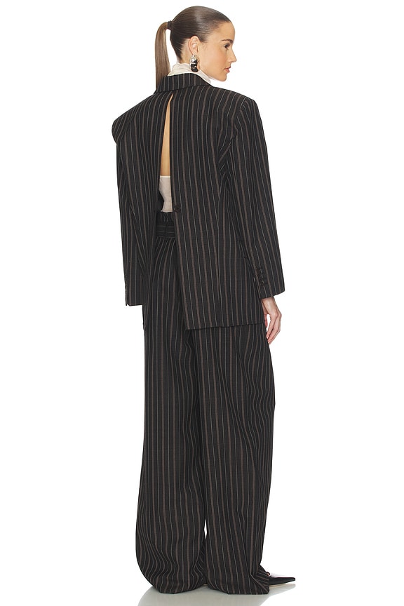 Helsa Stripe Twill Super Baggy Pants