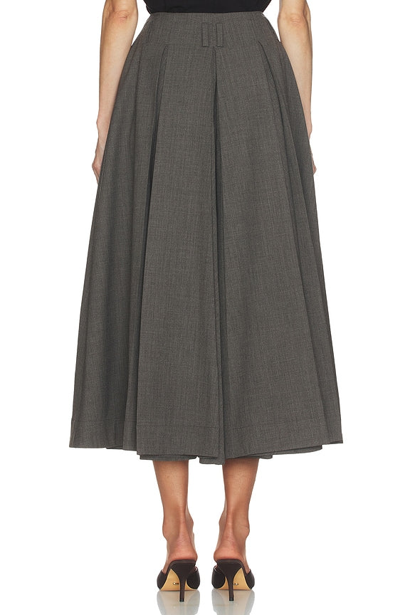 Helsa Wool Blend Pleated Skirt