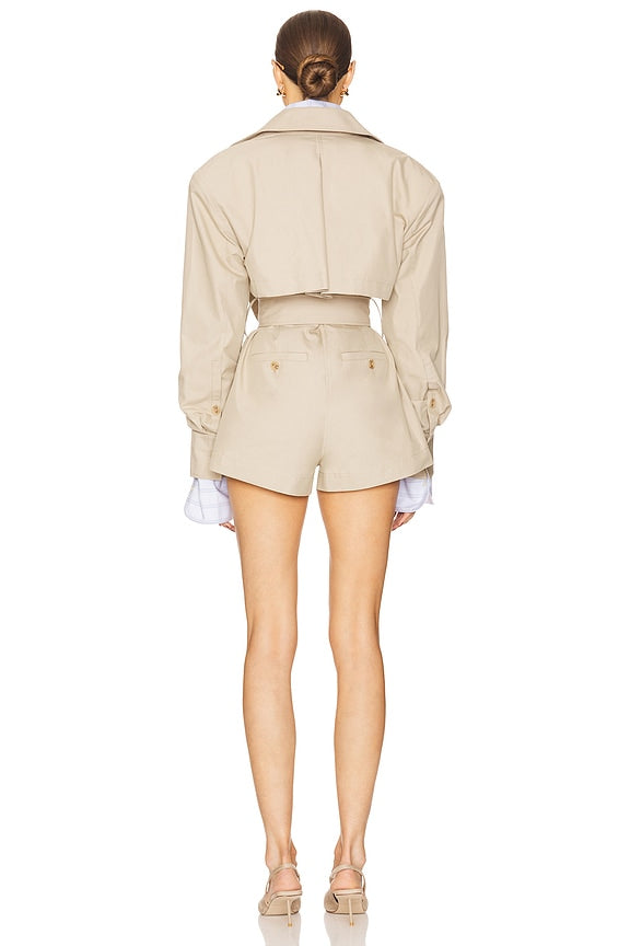 Helsa The Short Trench Jumpsuit