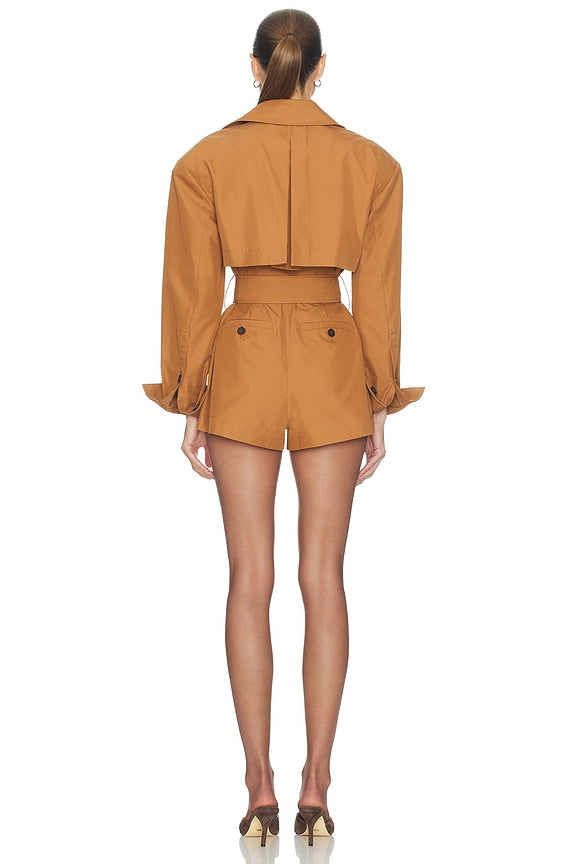 Helsa The Short Trench Jumpsuit