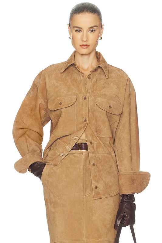 Helsa Suede Overshirt