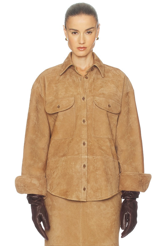 Helsa Suede Overshirt